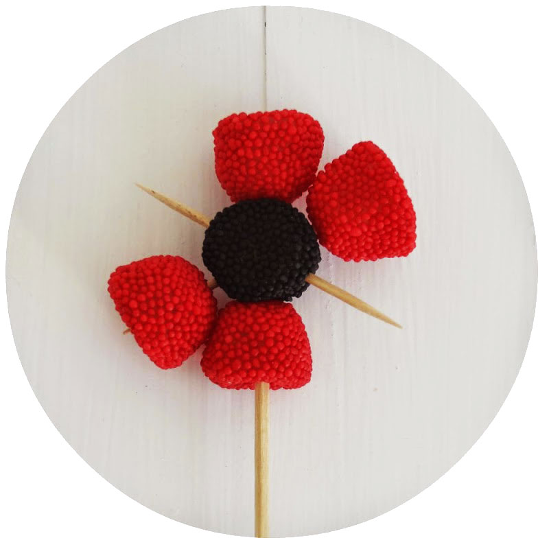 yayeyiyoyu Lollipop flower blackberry jelly beans